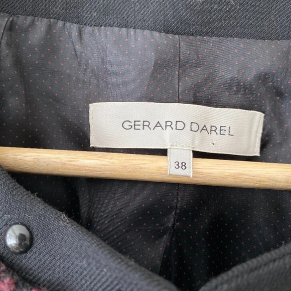 Gerard Darel Jacket Boucle Tweed Red UK 38 - Picture 6 of 12